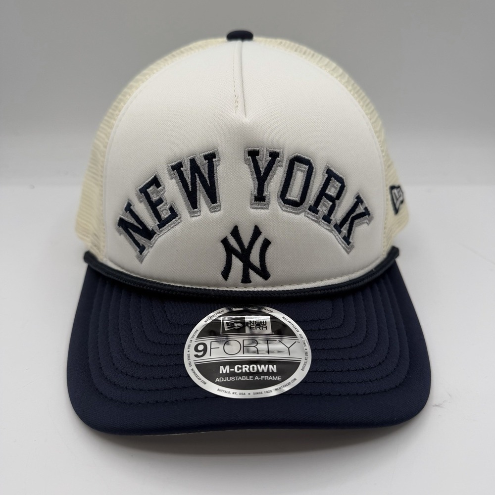 New Era 9-Forty New York Yankees Hat Cap Snapback Trucker M-Crown A-Frame MLB